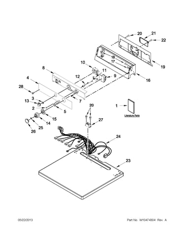 Top and console parts