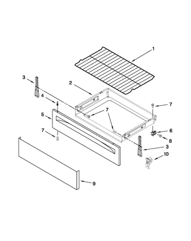 Drawer and broiler parts
