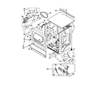 Maytag MLG24PDAGW3 upper cabinet and front panel parts diagram