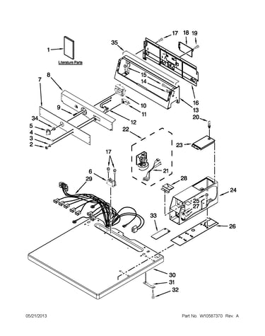 Top and console parts