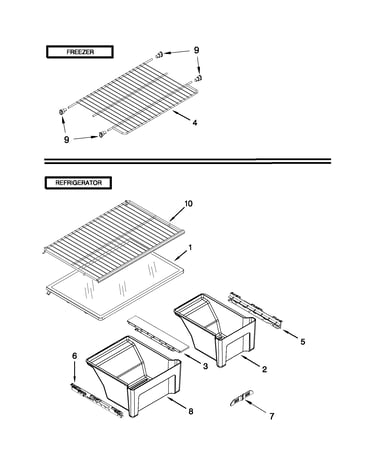 Shelf parts