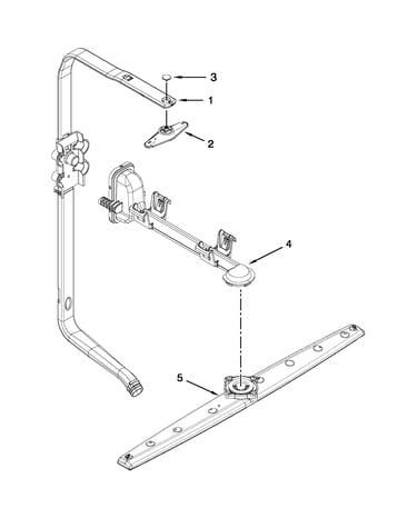 Upper wash and rinse parts