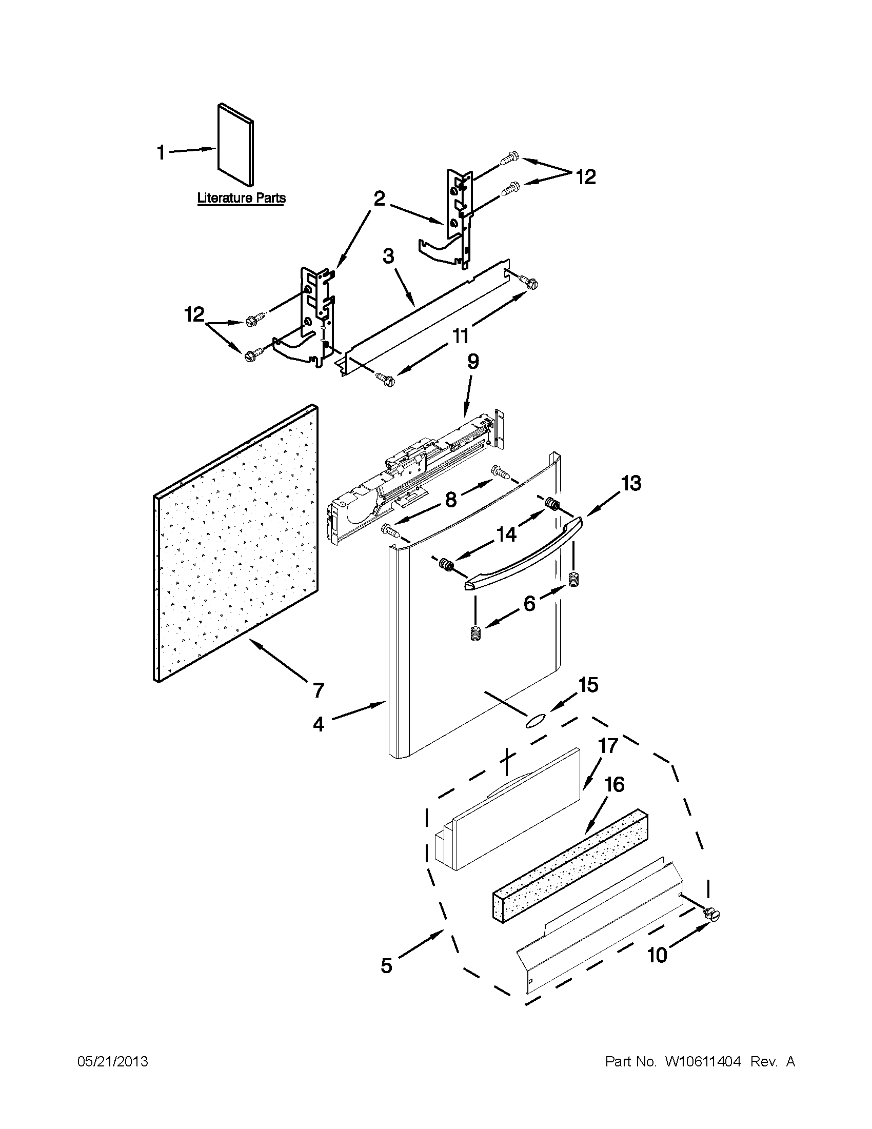 Door and panel parts