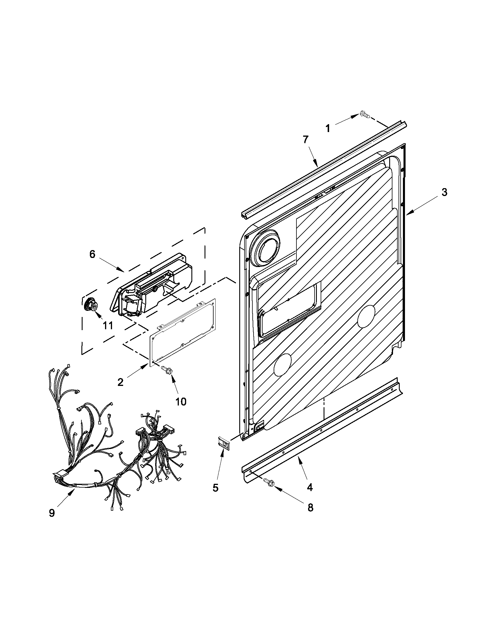 Inner door parts