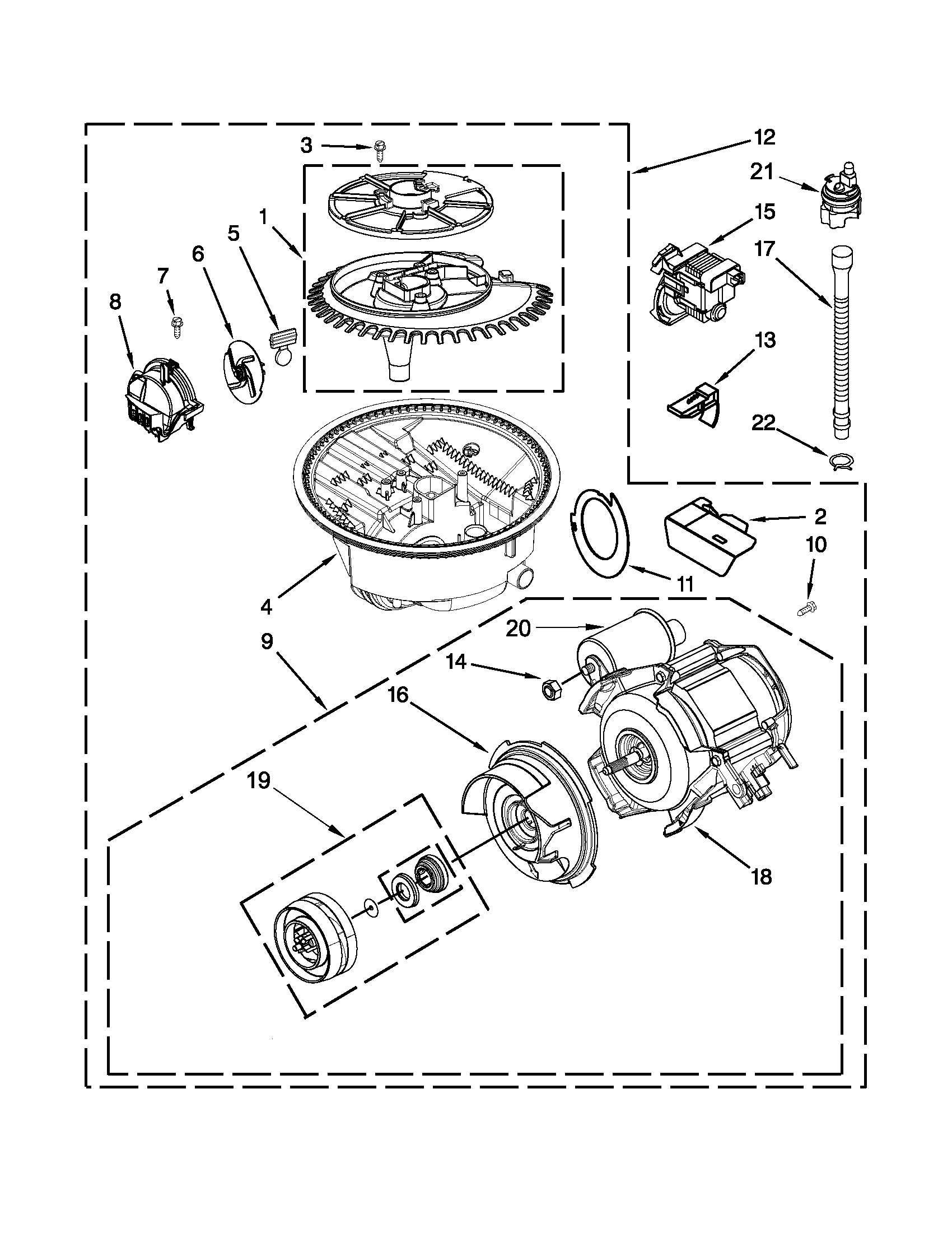 Pump and motor parts