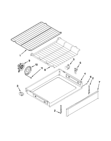 Internal oven parts