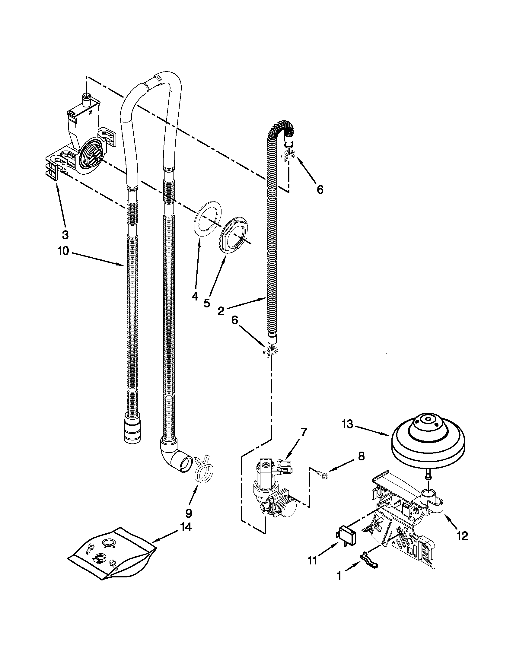 Fill, drain and overfill parts