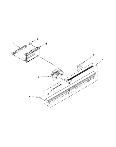 Control panel and latch parts