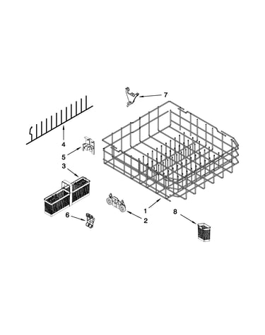 Lower rack parts