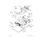 Whirlpool XCEM2763BQ0 top and console parts diagram