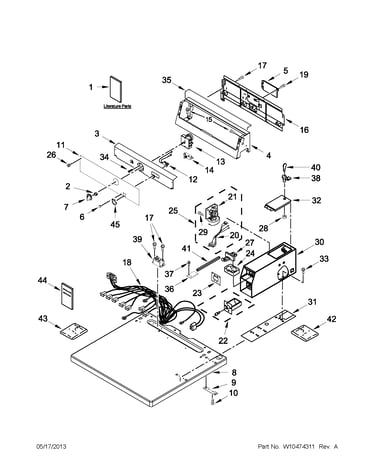 Top and console parts