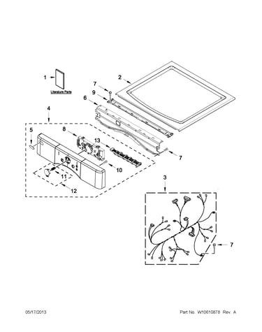 Top and console parts