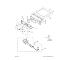 Whirlpool YWED88HEAW1 top and console parts diagram