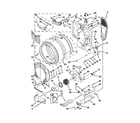 Whirlpool YWED88HEAC1 bulkhead parts diagram