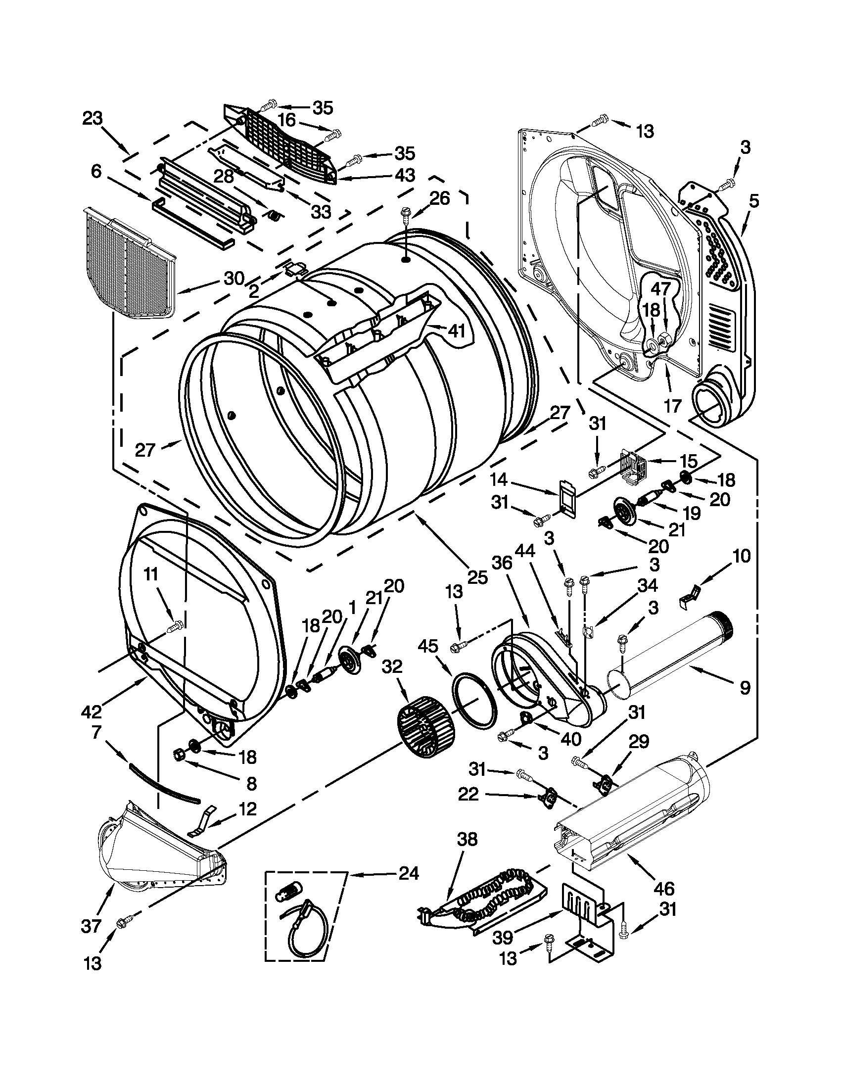 UPPER AND LOWER BULKHEAD PARTS