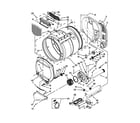 Maytag MLE24PDAGW2 upper and lower bulkhead parts diagram