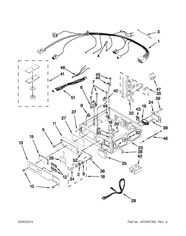 Control panel and separator parts