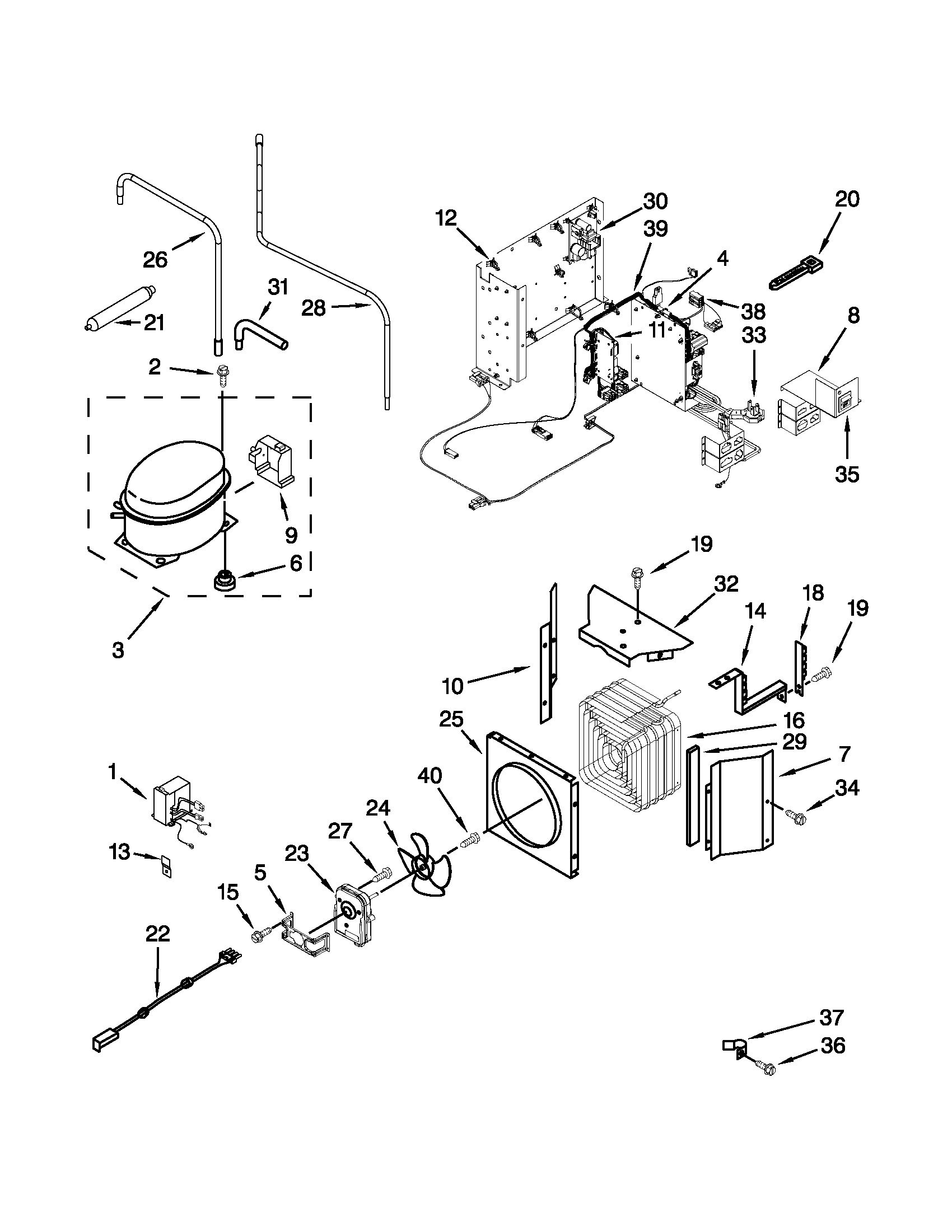 Upper unit parts