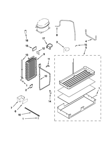 Lower unit and tube parts