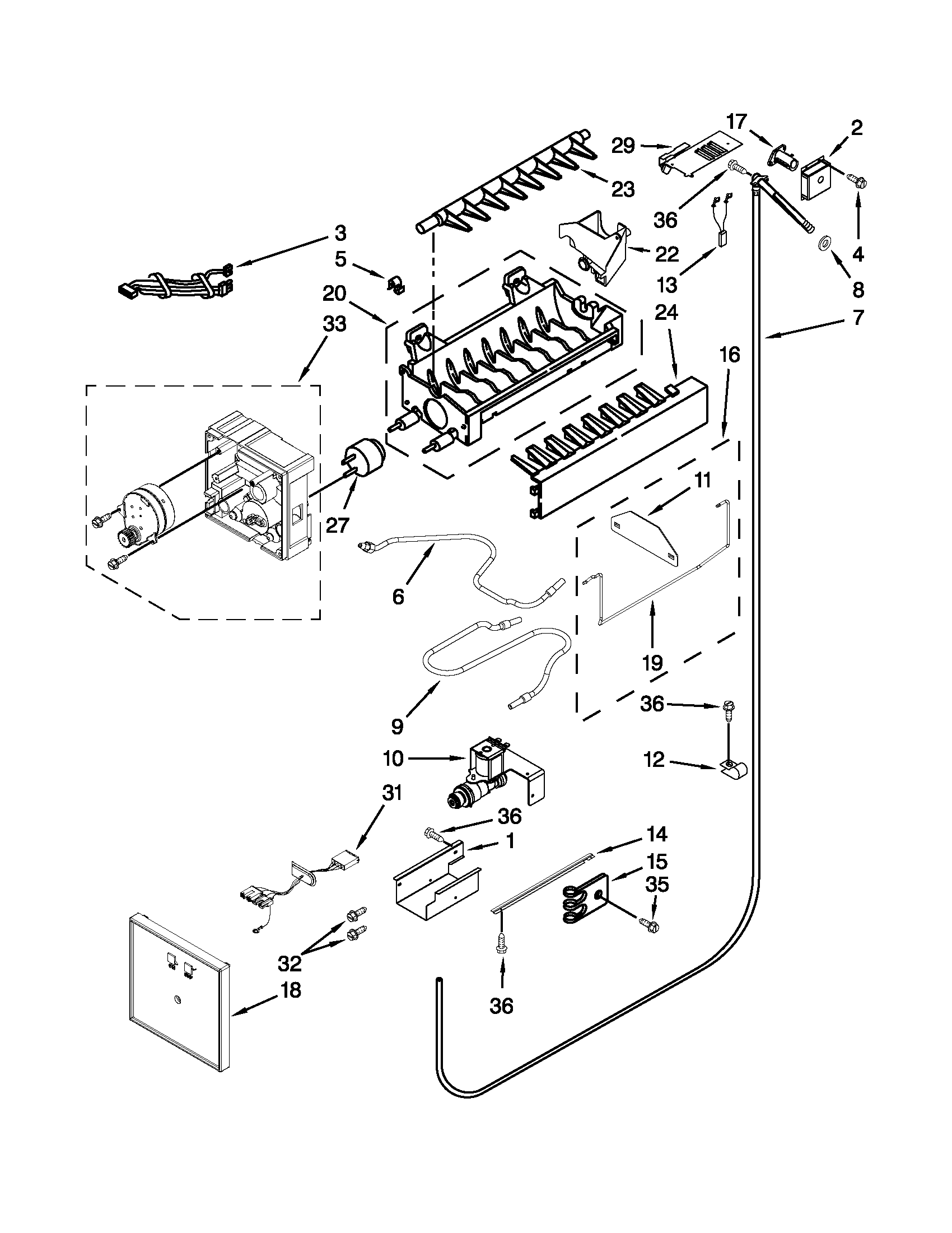 Ice maker parts