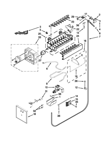 Ice maker parts