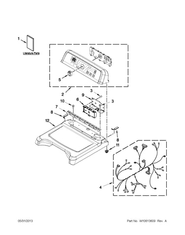 Top and console parts