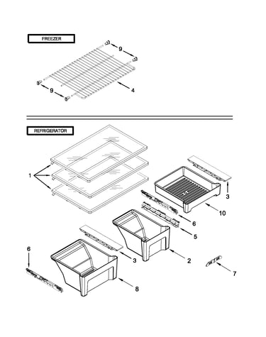Shelf parts