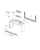 Cabinet and installation parts