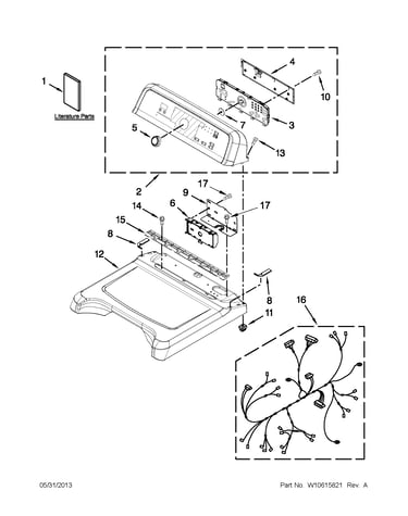 Top and console parts