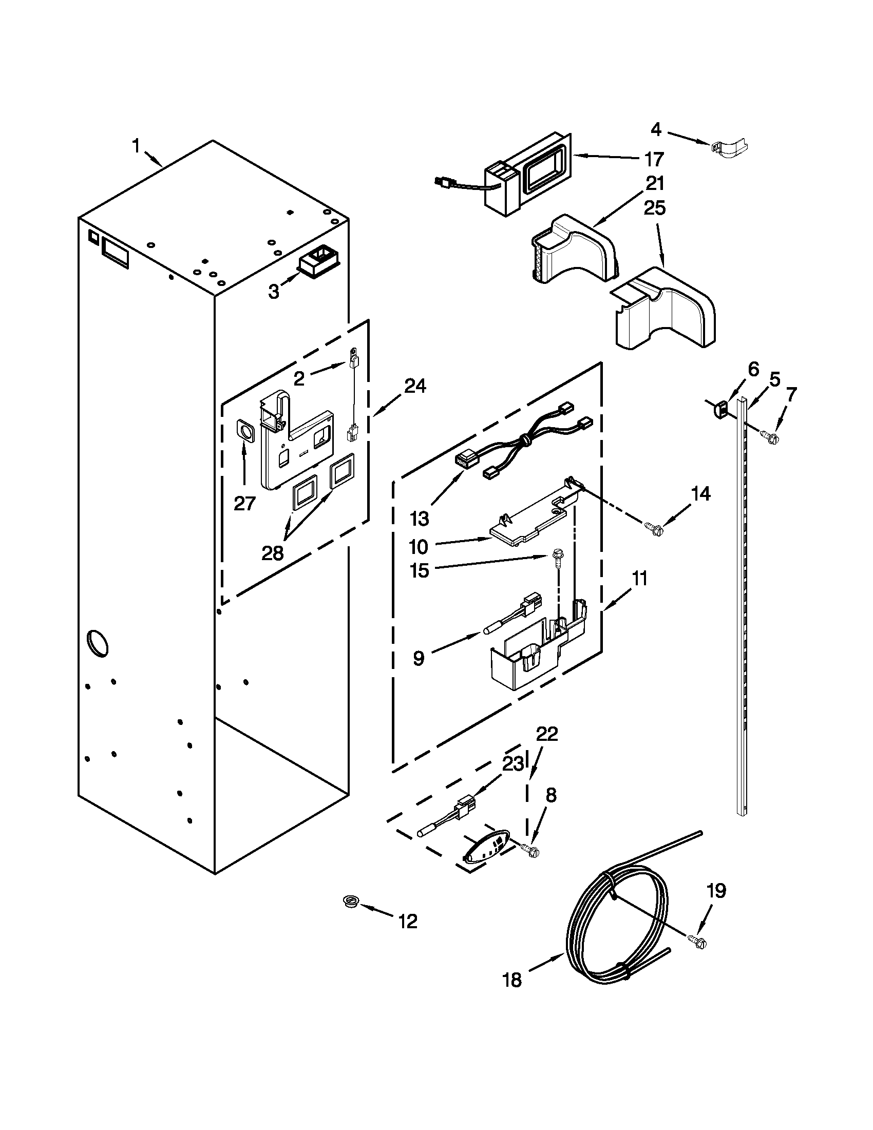 Refrigerator liner parts
