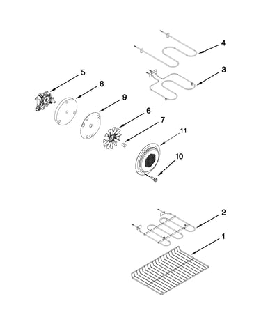 Internal oven parts