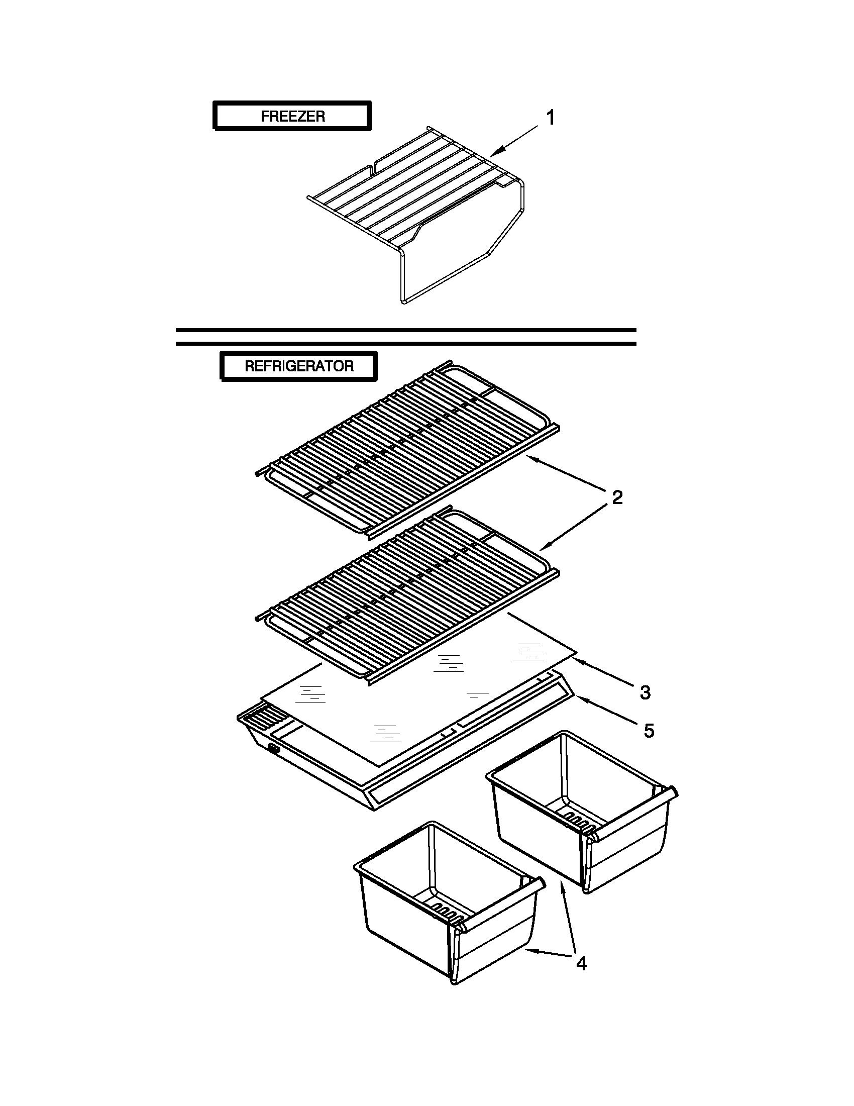 Shelf parts