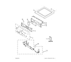 Whirlpool WGD88HEAW1 top and console parts diagram