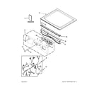 Whirlpool YWED9371YL1 top and console parts diagram