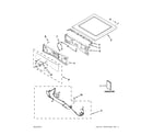 Whirlpool WGD94HEAW1 top and console parts diagram