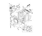 Whirlpool WGD94HEAW1 cabinet parts diagram