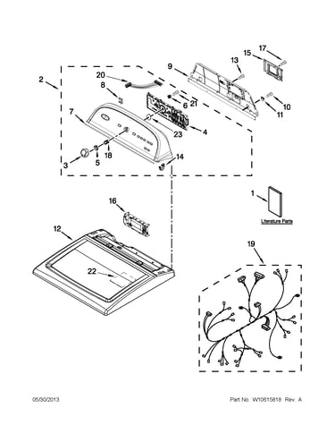 Top and console parts