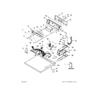 Maytag MDG18PDAGW0 top and console parts diagram