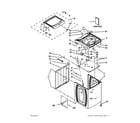 Maytag MVWB880BW0 top and cabinet parts diagram