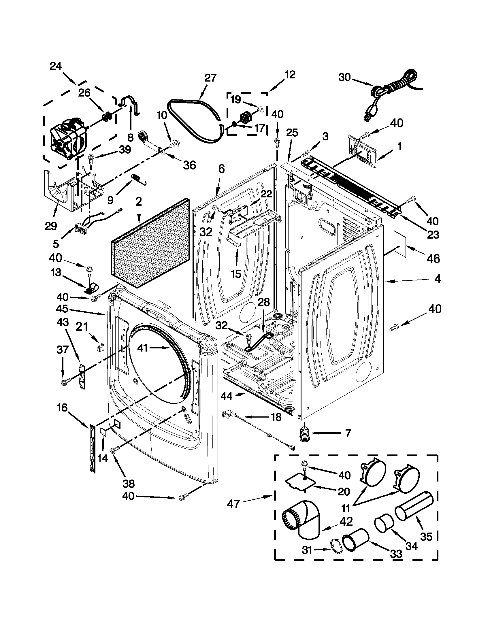 Cabinet parts