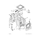 Maytag 7MMHW6000BW0 top and cabinet parts diagram