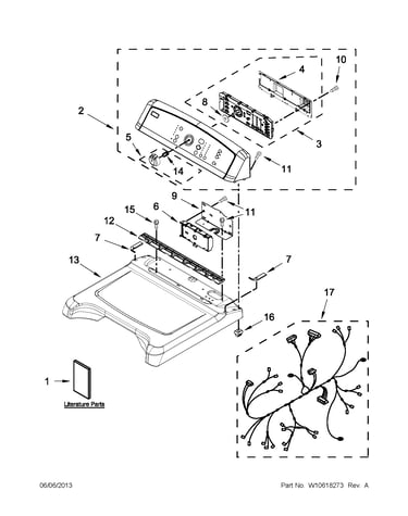 Top and console parts