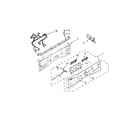 Whirlpool WFW97HEXL1 control panel parts diagram