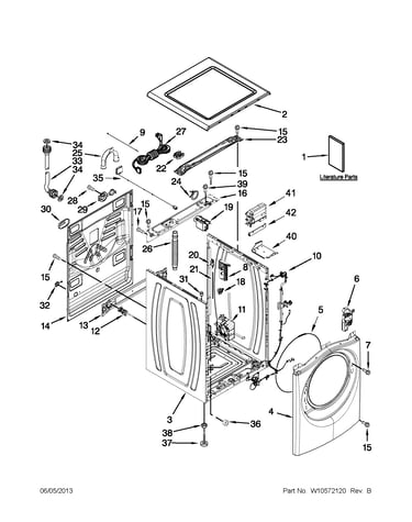 Top and cabinet parts