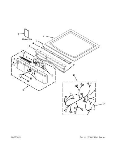 Top and console parts