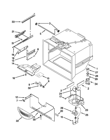 Freezer liner parts