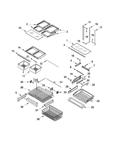 Shelf parts