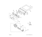 Whirlpool WGD96HEAW2 top and console parts diagram