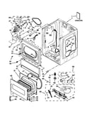 Lower cabinet and front panel parts