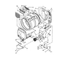 Maytag MLG24PDAXW3 upper and lower bulkhead parts diagram